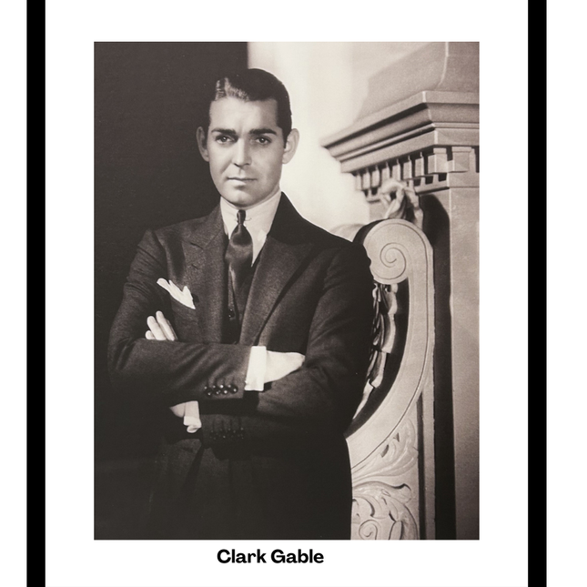 Ingelijste poster 'Clark Gable'