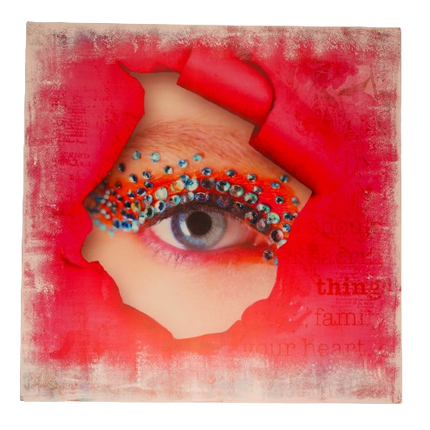 Canvas schilderij 'Glitter eye'