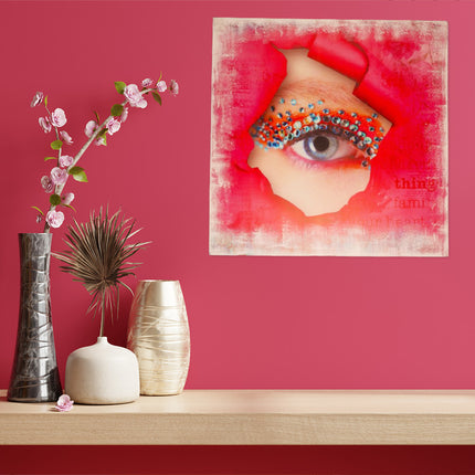 Canvas schilderij 'Glitter eye'