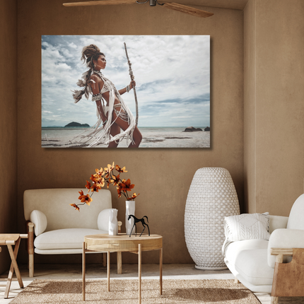 Aluart schilderij 'Wild boohoo women at beach'