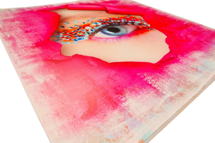 Canvas schilderij 'Glitter eye'